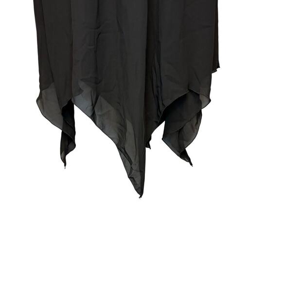 Onyx Nite Little Black Dress Y2K Babydoll Sheer Witchy Whimisgoth LBD Sz 12 - Picture 4 of 8